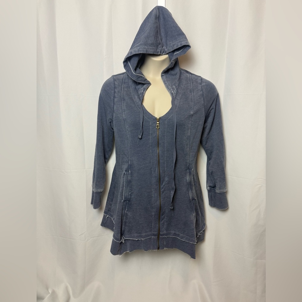XCVI Wearables Merchantile Burnout Jacket XL Mainsail Burnout Blue